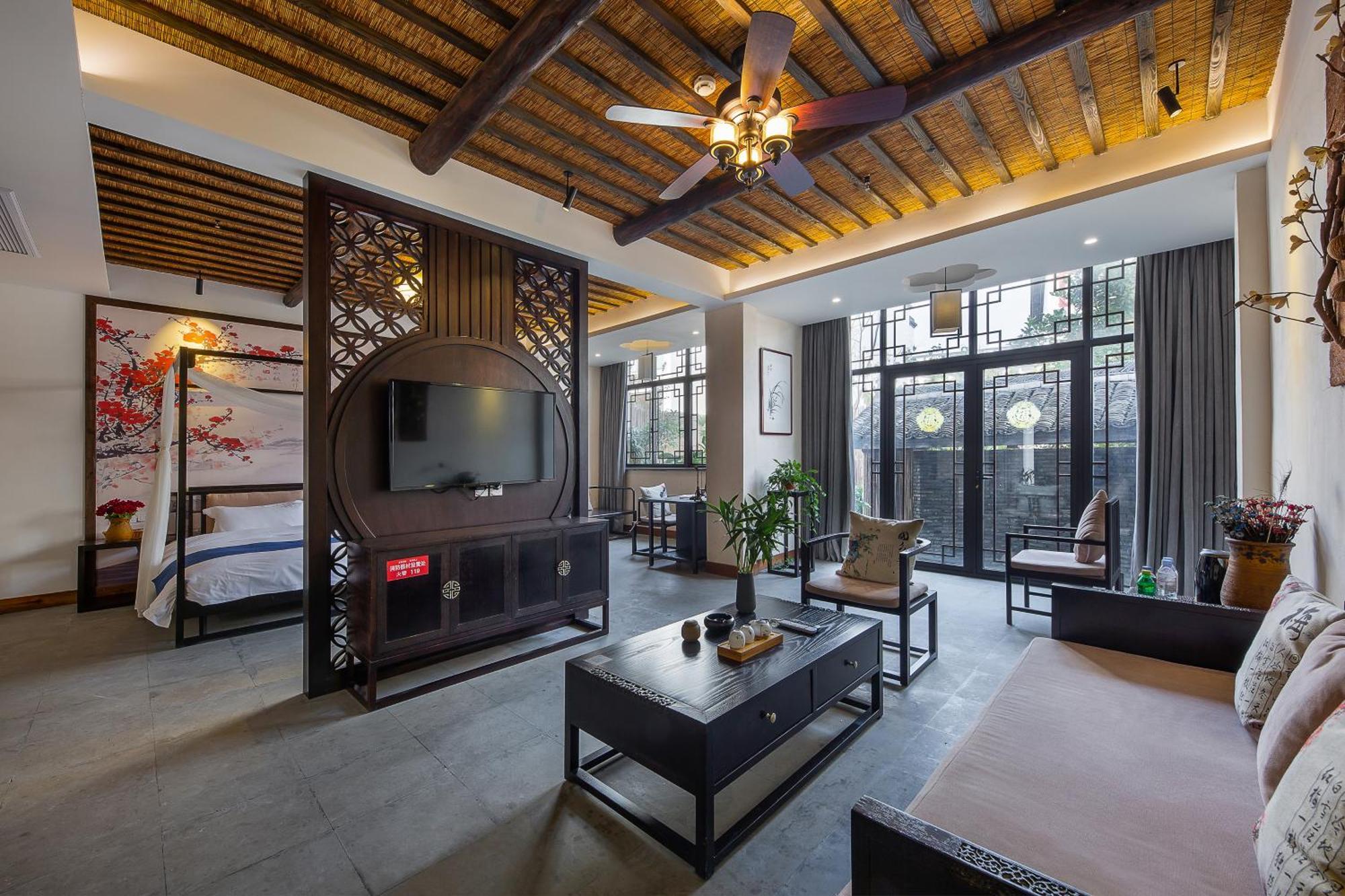 Tingjian Musu Private Soup Design Homestay - South Gate Of Wuzhen Xizha Scenic Area Tongxiang Exteriör bild